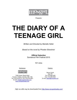 THE DIARY of a TEENAGE GIRL Press Kit 021015