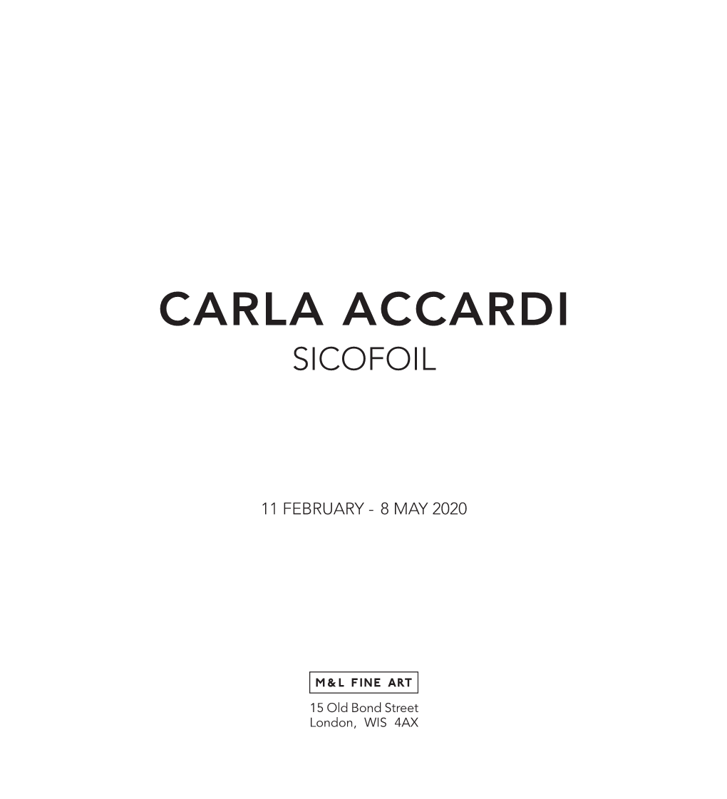 Carla Accardi Sicofoil