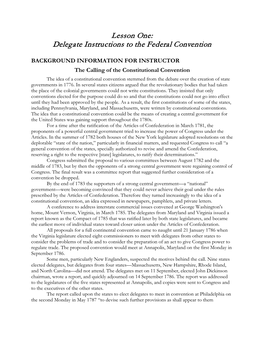 The Purpose of the Philadelphia Convention (Pdf)