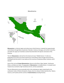 BHS 603 Mesoamerica and Pre Columbian