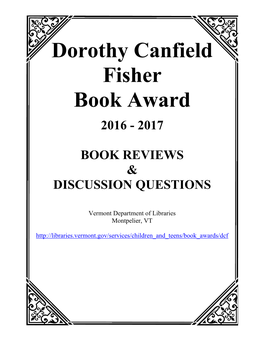 Dorothy Canfield Fisher Book Award