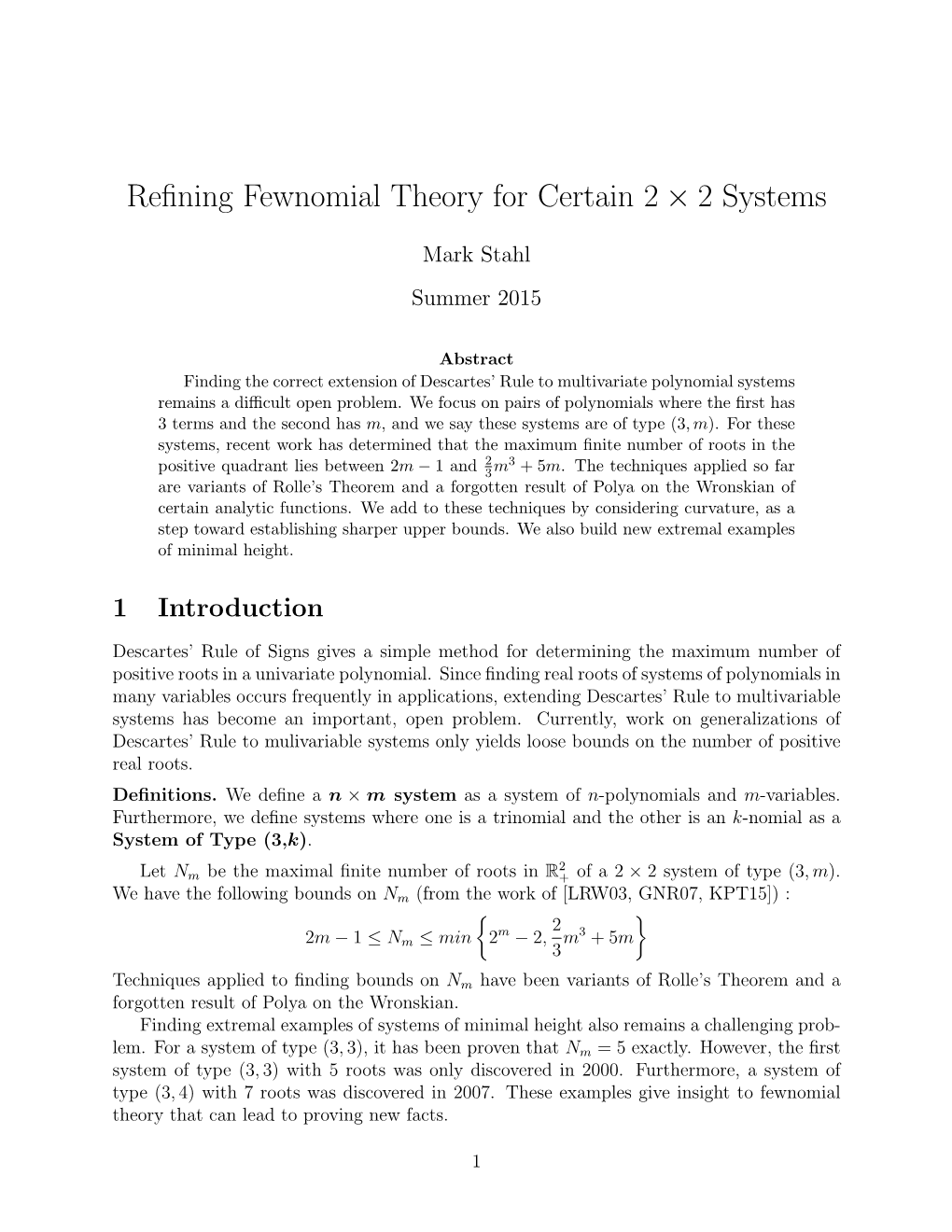 Refining Fewnomial Theory for Certain 2 × 2 Systems