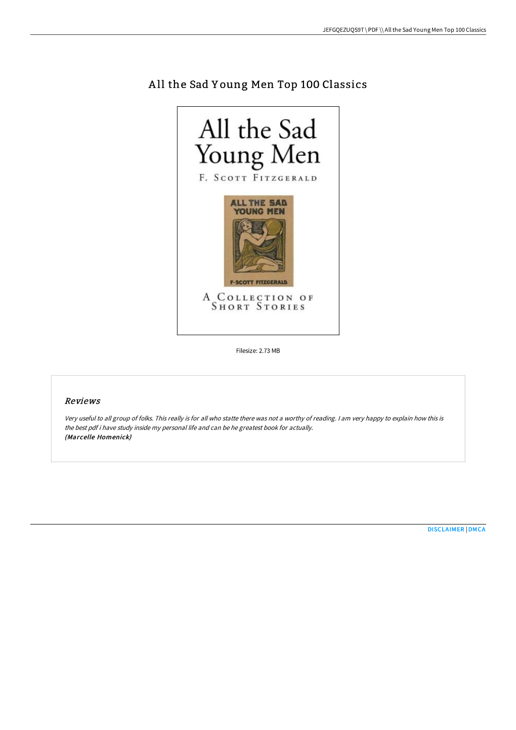 Read Ebook \\ All the Sad Young Men Top 100 Classics