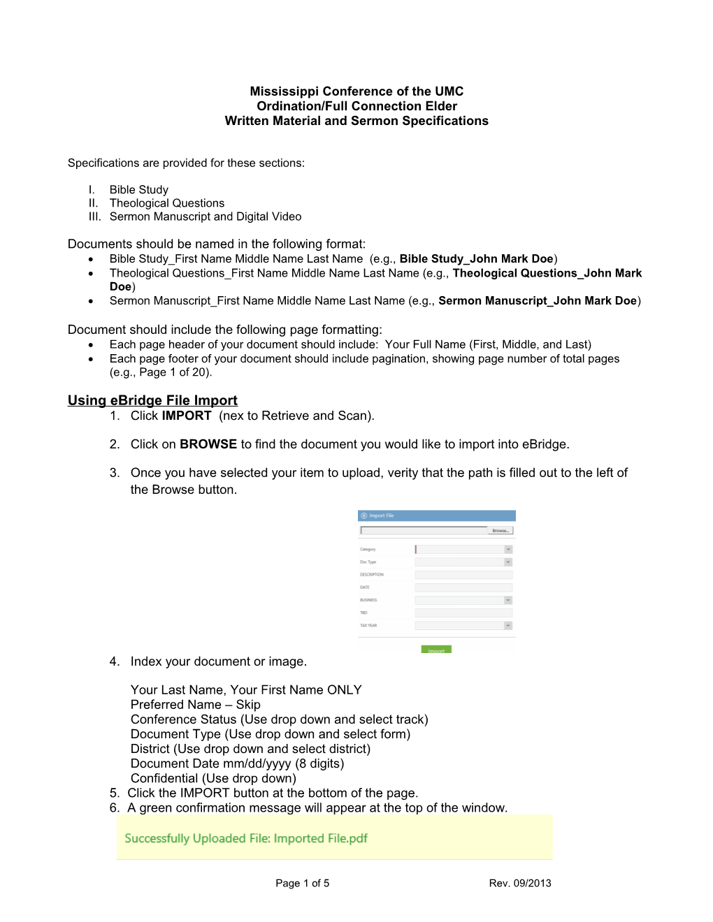 Doc 7 Full Conn Elder Written Materials And Sermon Specs