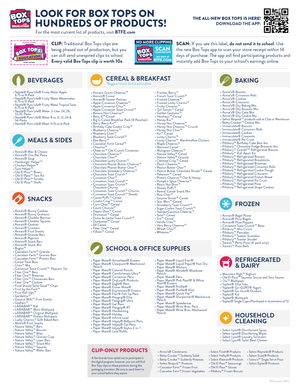 Look for Box Tops on Hundreds of Products!