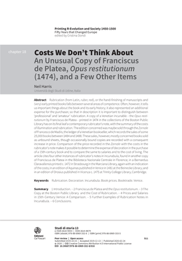 Costs We Don't Think About an Unusual