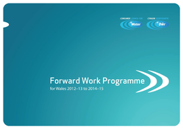 Forward Work Programme for Wales 2012-13 to 2014-15