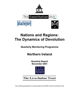 Nations and Regions: the Dynamics of Devolution