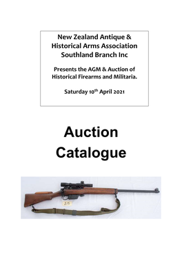 2021 AGM Auction Catalogue