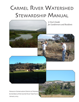 Carmel River Watershed Stewardship Manual a User’S Guide for Landowners and Residents