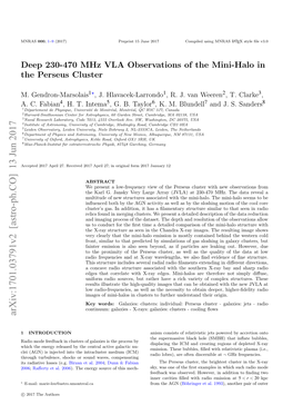 Deep 230-470 Mhz VLA Observations of the Mini-Halo in the Perseus Cluster