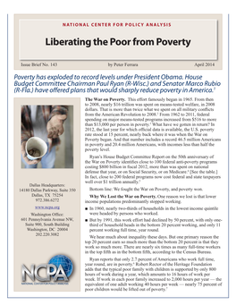 Liberating the Poor from Poverty