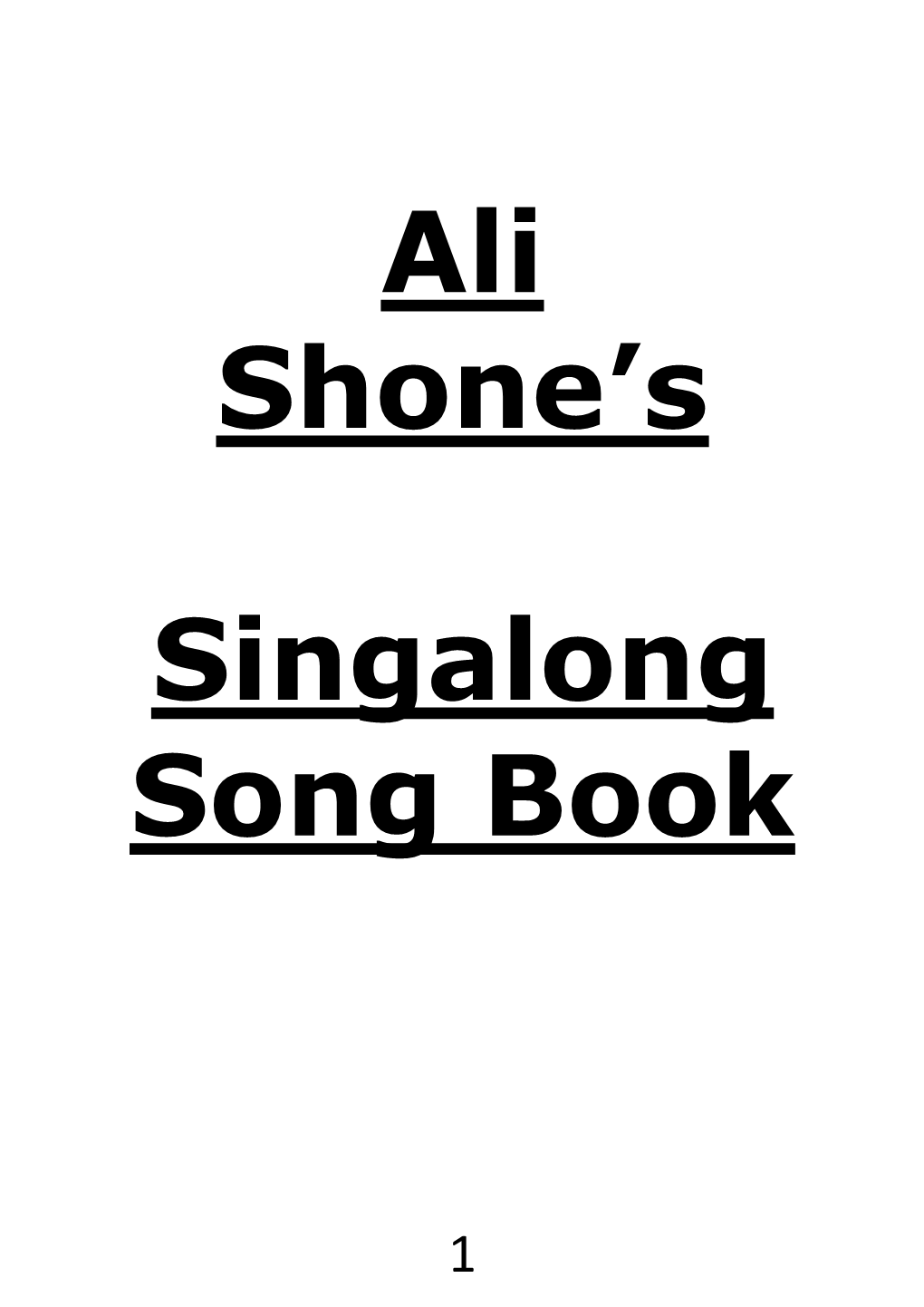 Download the Song Book Here