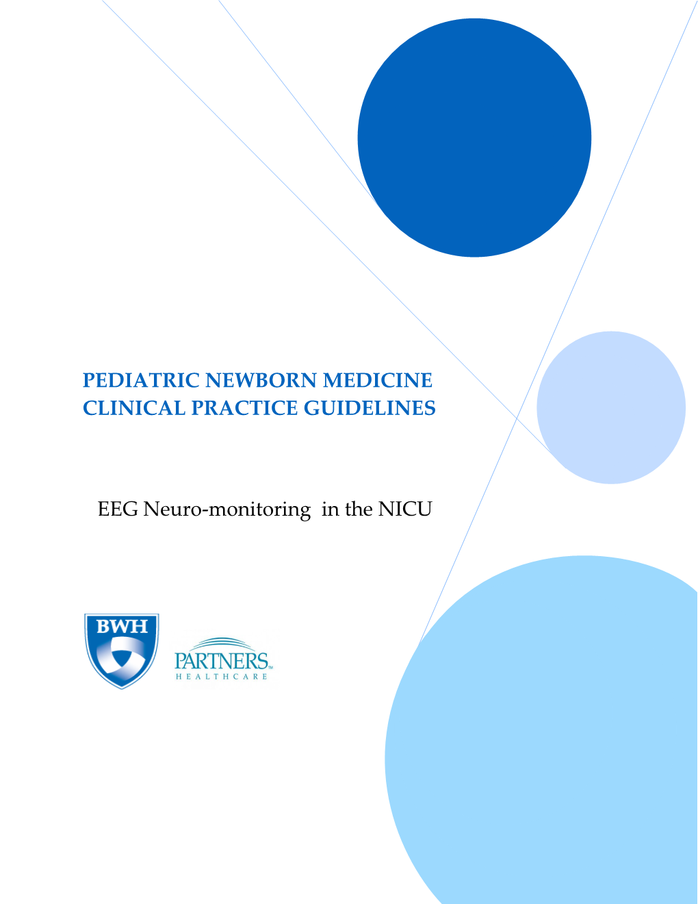 EEG Neuro-Monitoring in the NICU