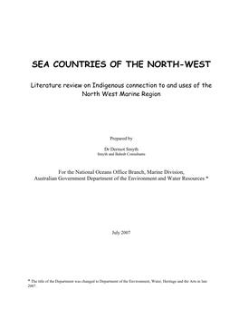 Sea Countries of the North-West: Literature Review on Indigenous