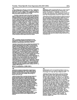 RNA Localization (1960-1961)