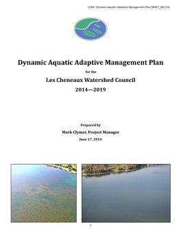 Dynamic Aquatic Adaptive Management Plan DRAFT 061714