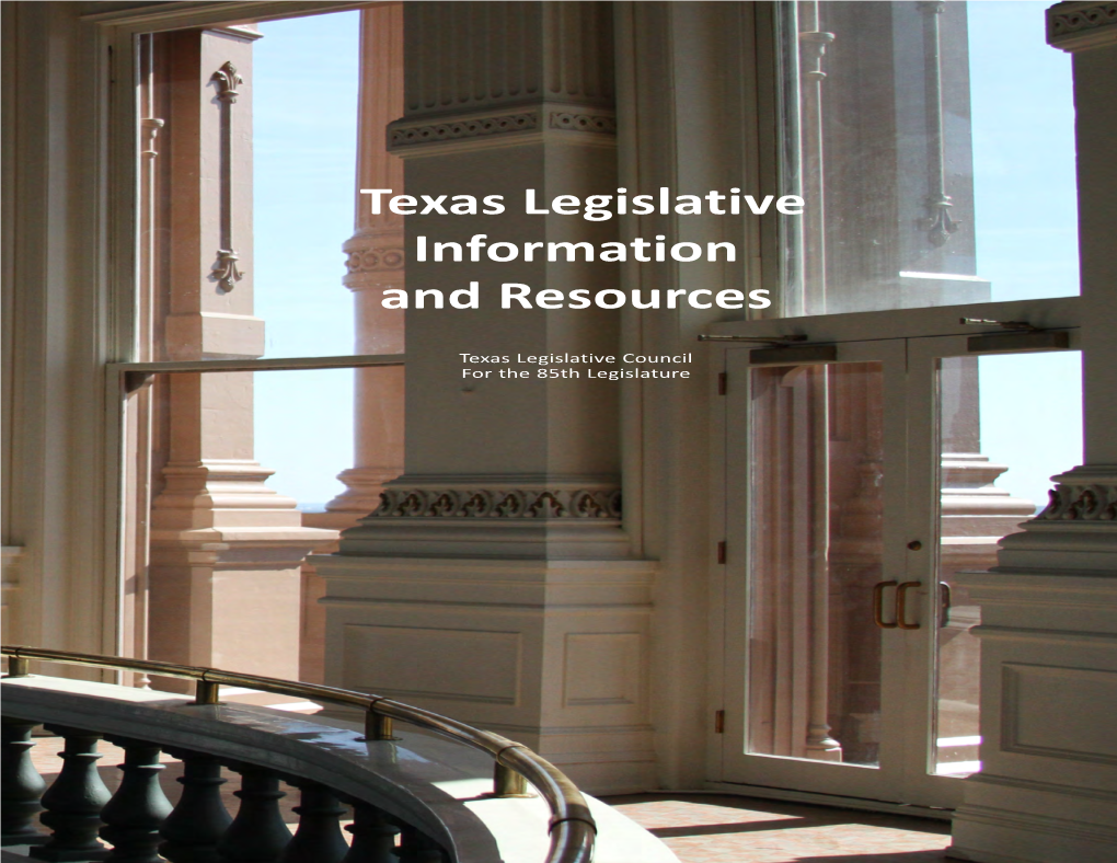 Guide to Texas Legislative Information