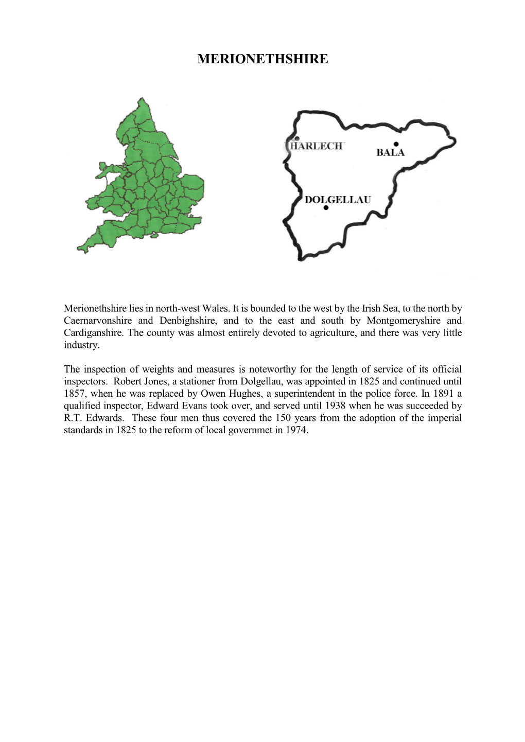 Merionethshire (Pdf)