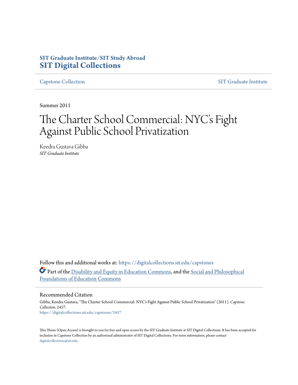 The Charter School Commercial: Nyc’S Fight Against Public School Privatization