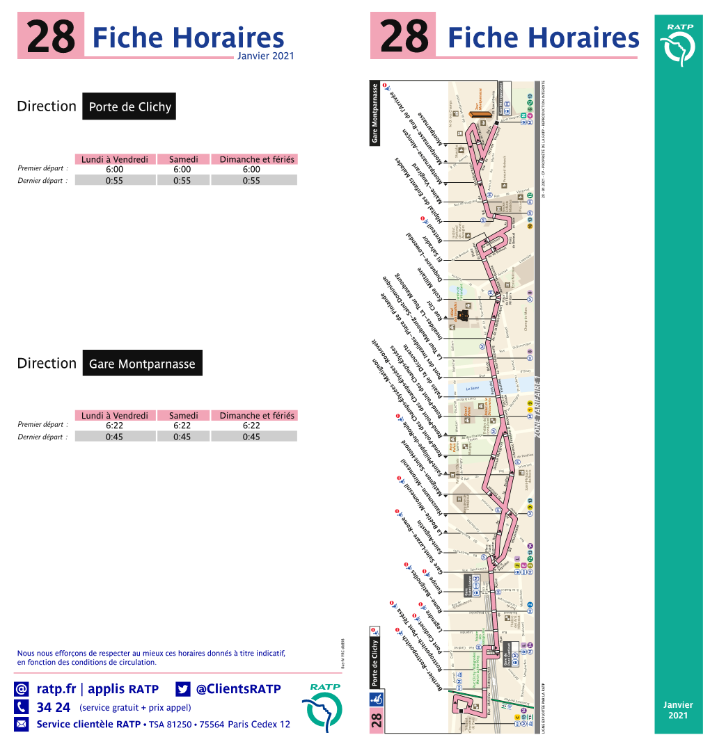 Horaires Du Bus 28