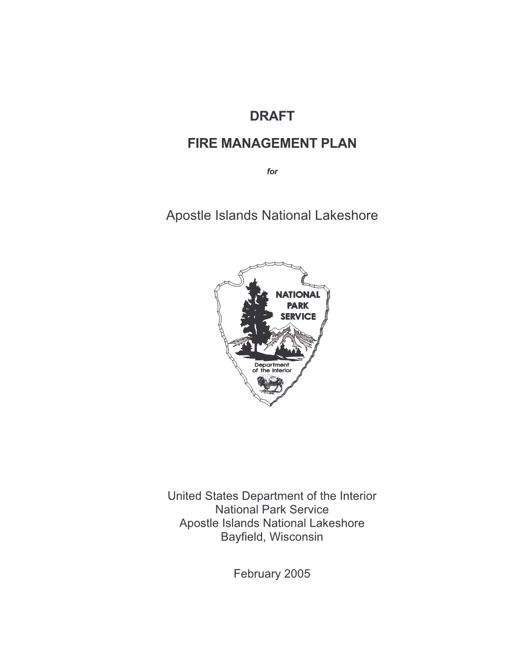 Fire Management Plan for Apostle Islands