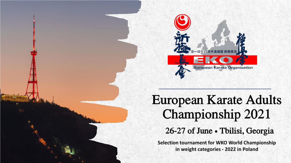 European Karate Adults Championship 2021