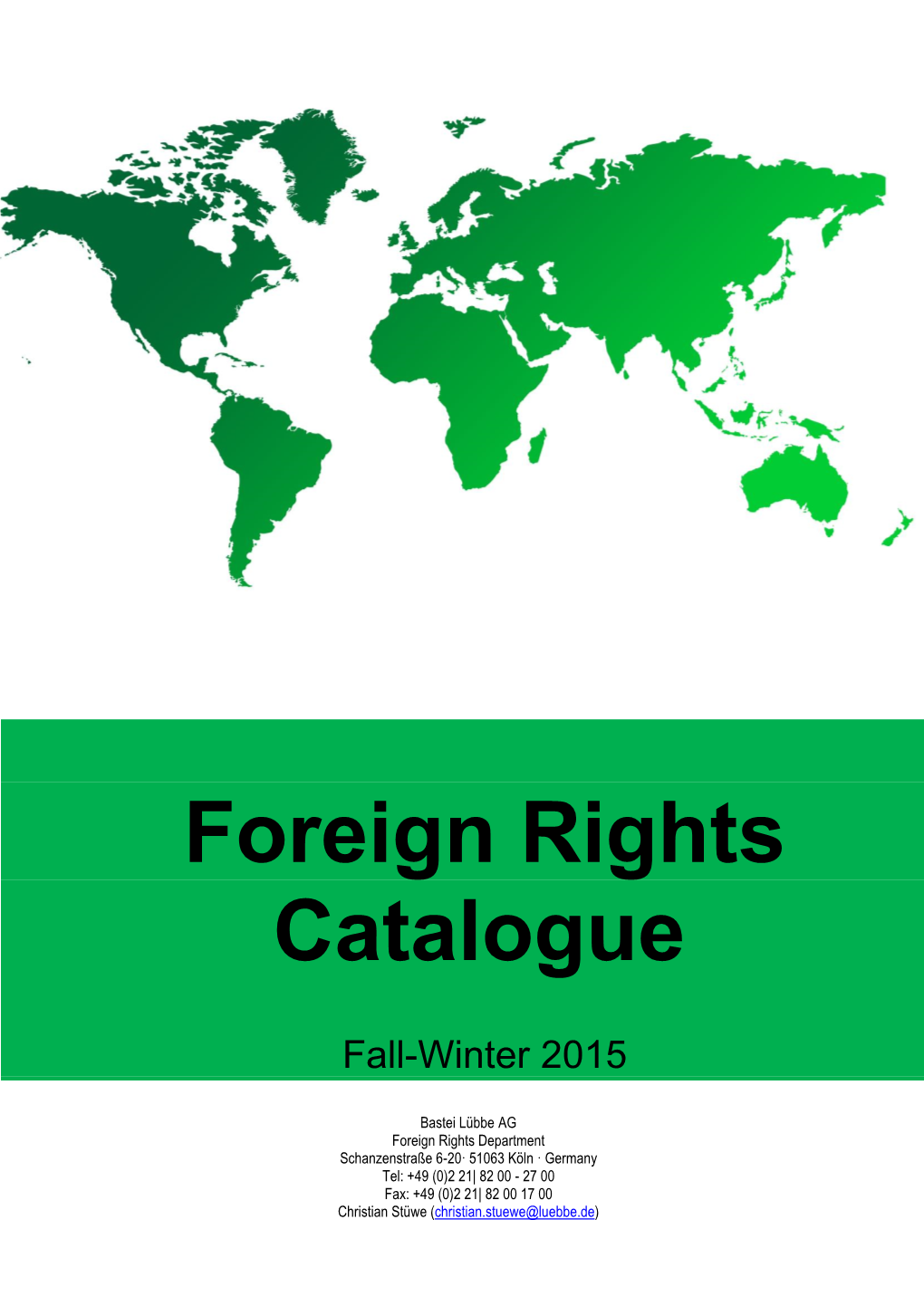 Foreign Rights Catalogue