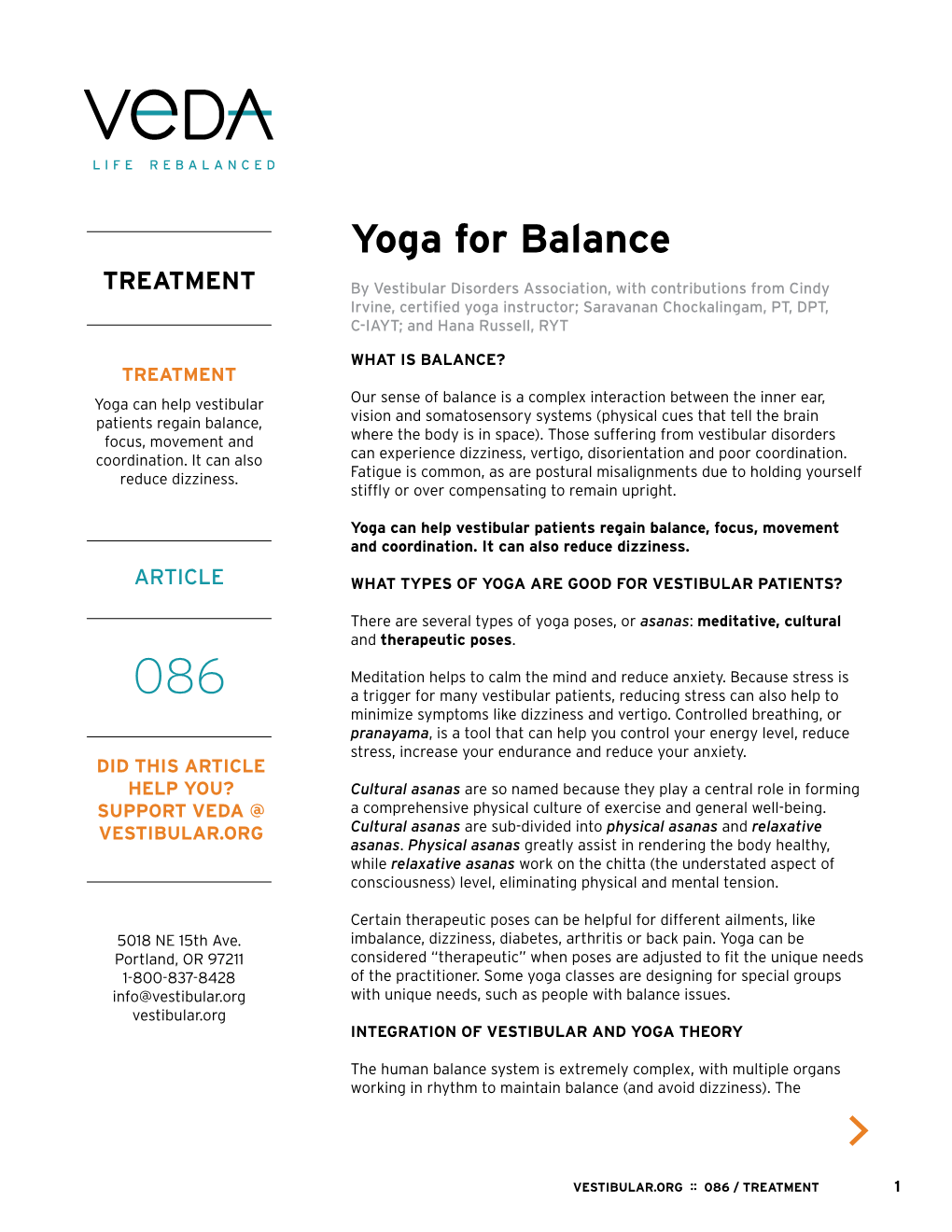 Yoga for Balance