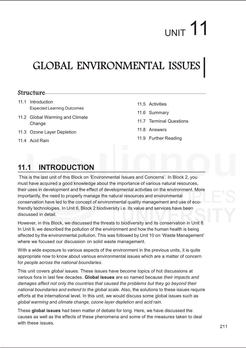 Global Environmental Issues