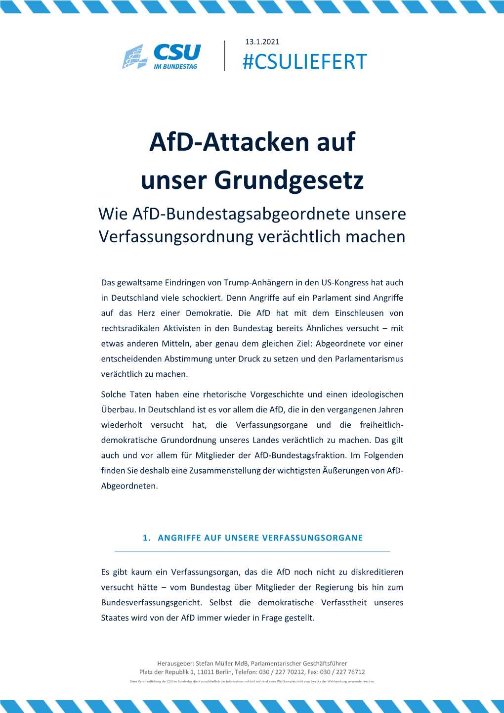 Afd-Attacken Auf Unser Grundgesetz Wie Afd-Bundestagsabgeordnete Unsere Verfassungsordnung Verächtlich Machen