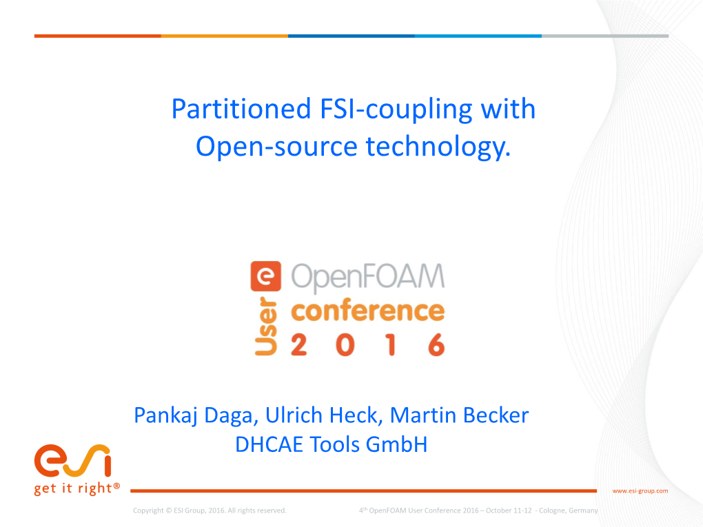 Partitioned FSI-Coupling with Open-Source Technology