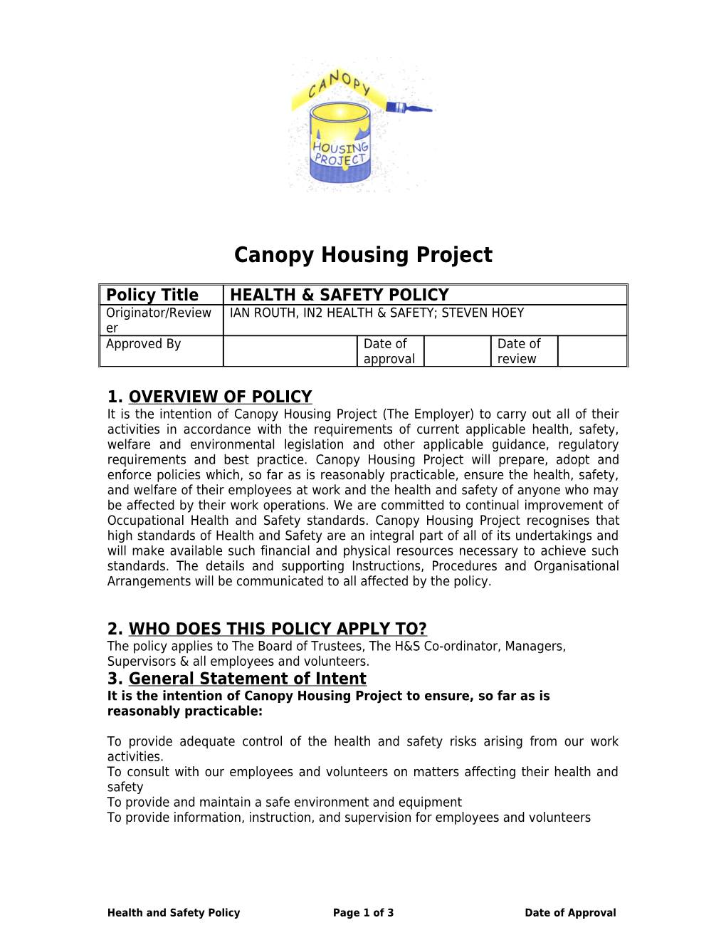 Canopy Housing Project