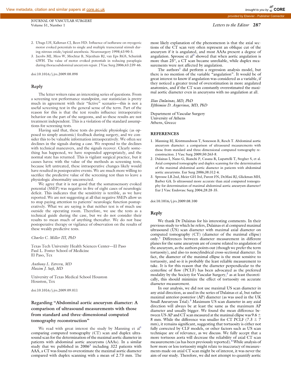 Abdominal Aortic Aneurysm Diameter: a Comparison of Ultrasound Measurements with Those from Standard and Thre