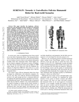 Towards a Cost-Effective Full-Size Humanoid Robot for Real-World Scenarios