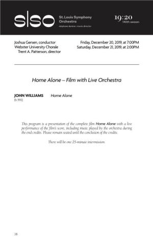 Home Alone – Film with Live Orchestra