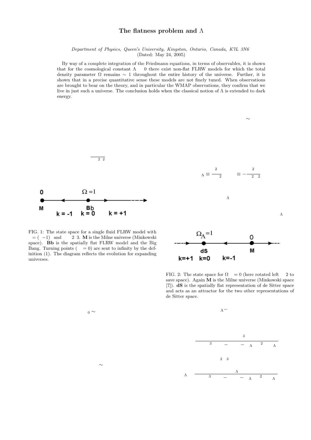 The Flatness Problem and Λ