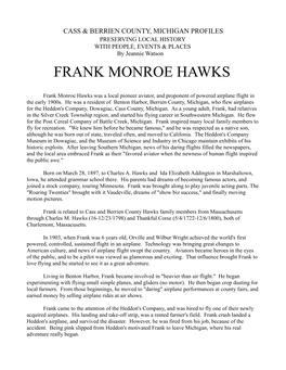 Frank Monroe Hawks