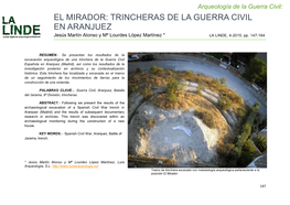 El Mirador: Trincheras De La Guerra Civil En Aranjuez