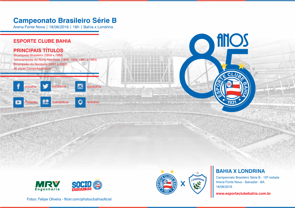 Bahia X Londrina