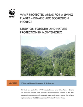 Study Forestry and Nature Protection in Montenegro