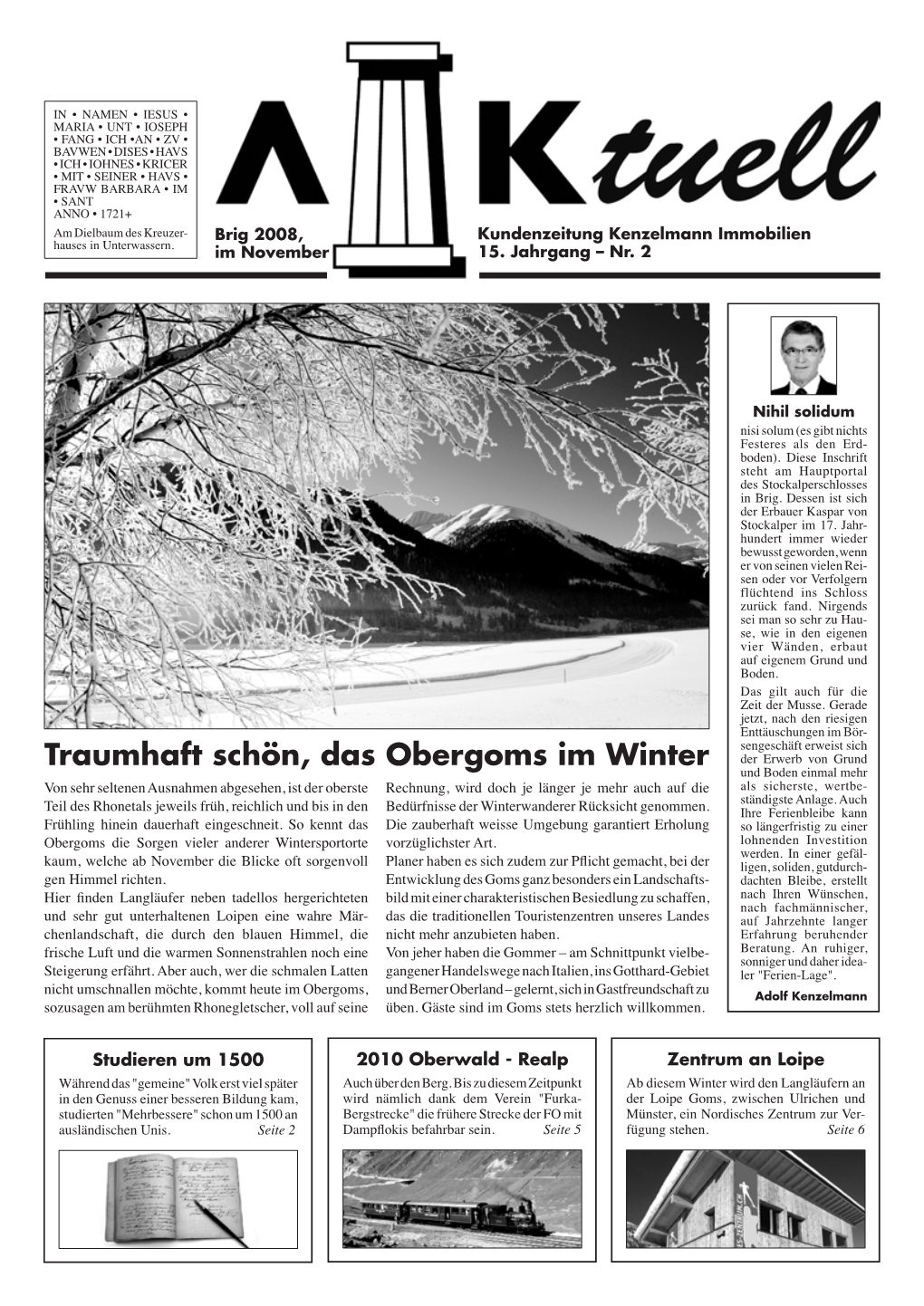 Traumhaft Schön, Das Obergoms Im Winter