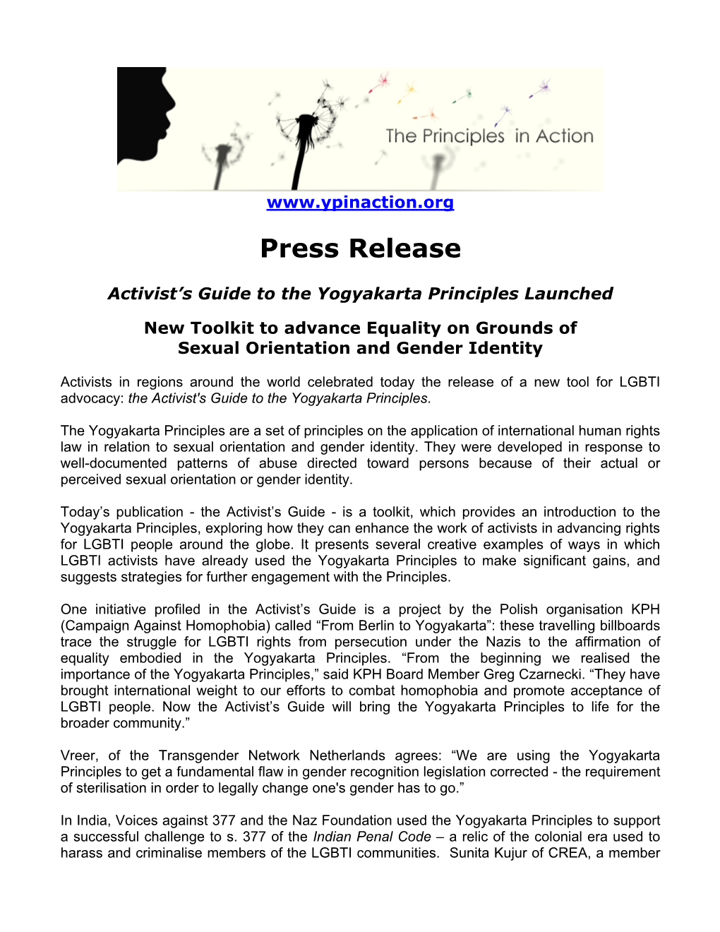 Press Release