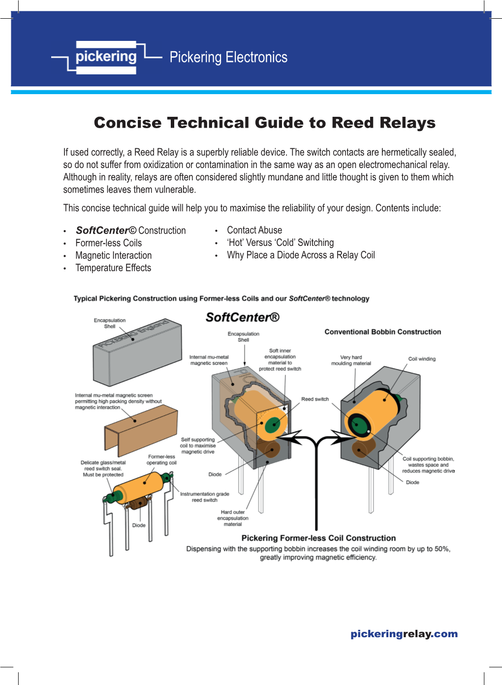 Pickering Electronics Concise Technical Guide to Reed Relays