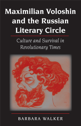 Maximilian Voloshin and the Russian Literary Circle Culture