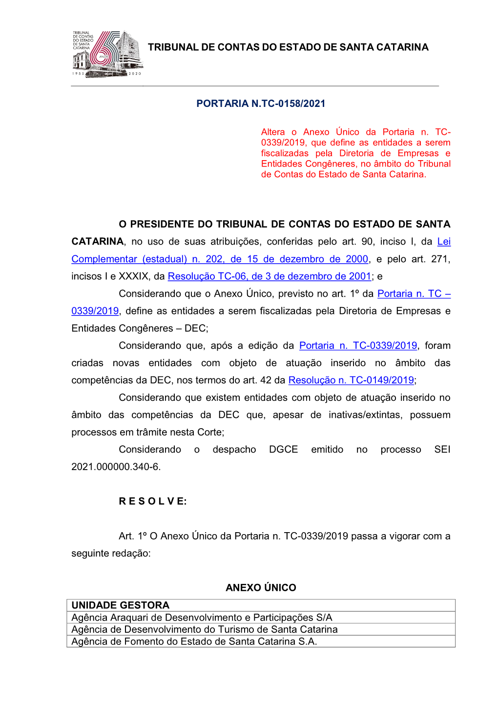PORTARIA N.TC 158-2021 CONSOLIDADA.Pdf