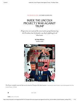 Inside the Lincoln Project's War Against Trump