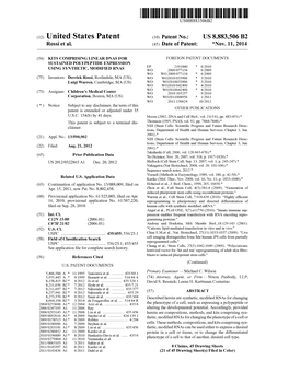 (12) United States Patent (10) Patent No.: US 8,883,506 B2 Rossi Et Al