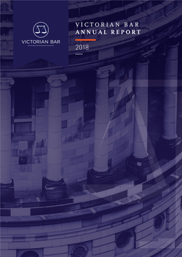 2018 Victorian Bar Victorian Report Annual