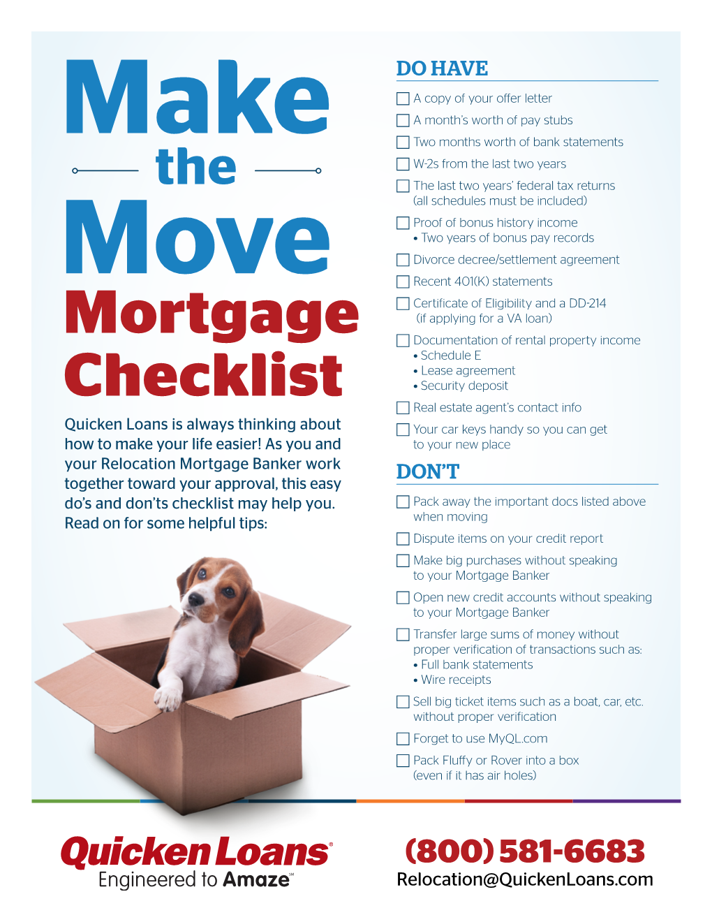 Mortgage Checklist